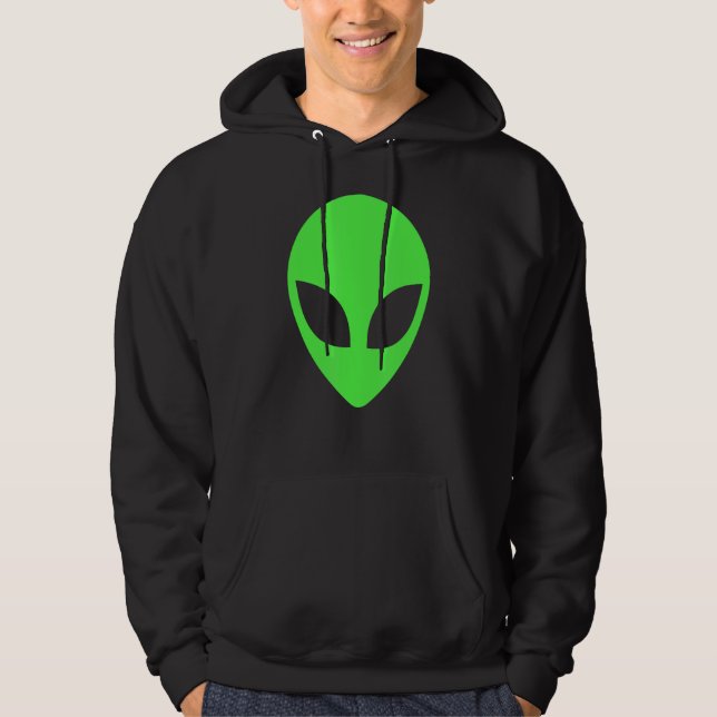 Moletom Alienígena verde Estilo 90 Alienígena engraçada (Frente)