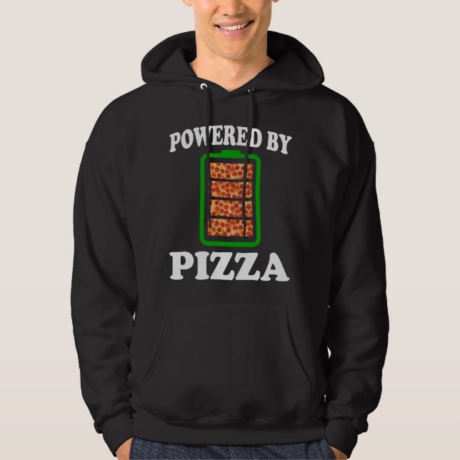 Moletom Alimentado pela Pizza - Pizza Divertida (Frente)
