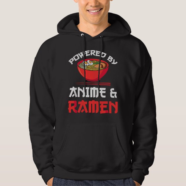 Moletom Alimentado por Merchandise de Anime e Ramen (Frente)