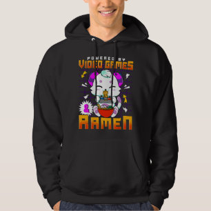 Moletom Alimentado Por Video Games & Ramen Anime Kawaii Ga