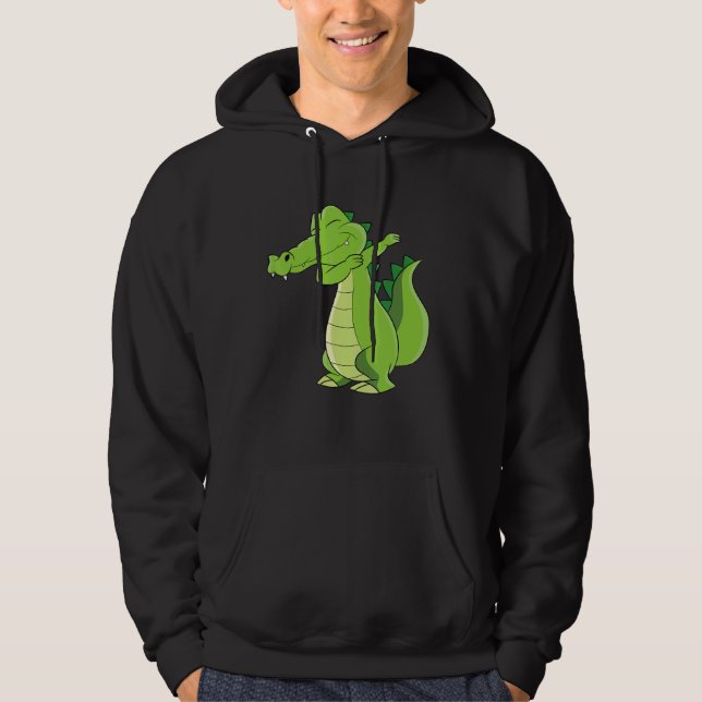 Moletom Alligador de dança Funny Dabbing Alligator (Frente)