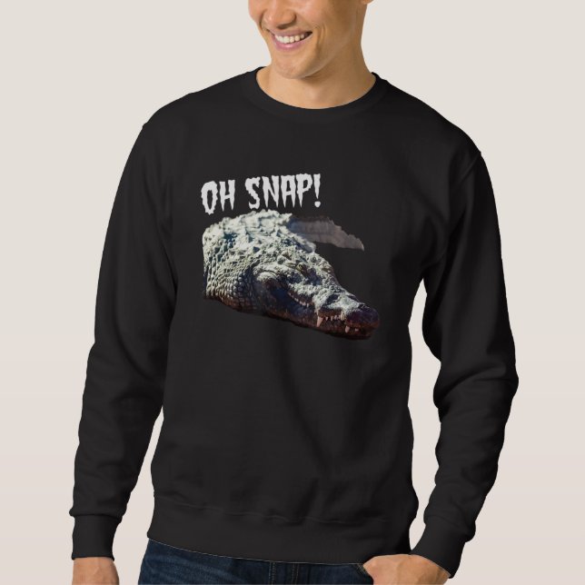Moletom Alligator Oh Snap Crocodilo Réptil (Frente)