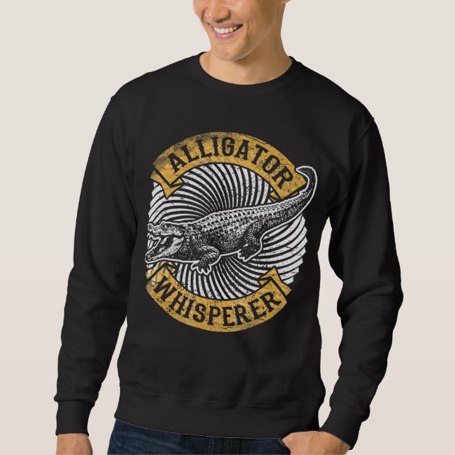 Moletom Alligator Whisperer  Gator Crocodile (Frente)