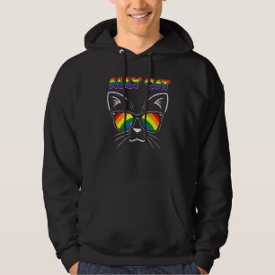 Moletom Ally Cat Sunglass Gay Rainbow Pride Lgbt Suporte