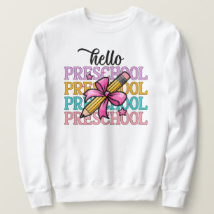 Moletom Alô, Pêncil de Professores Coloridos da Pré-escola