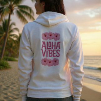 Moletom Aloha Vibes Hibisco Rosa