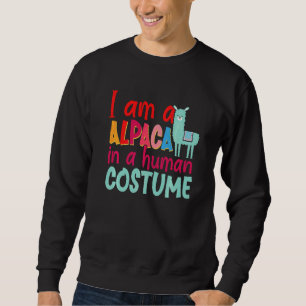 Moletom Alpaca Llama Sou Alpaca Em Um Fato Humano