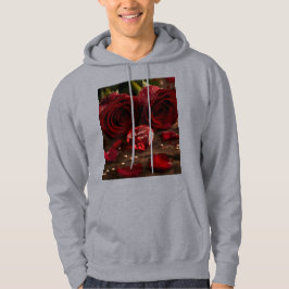 Moletom Always Yours Red Rose Romantic Valentine Couple 