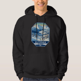 Moletom Alyeska Alaska Winter Viagem Art Vintage