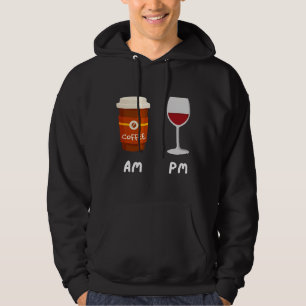 Moletom Am Café Pm Wine Coffee Caffeine Wine Drinker