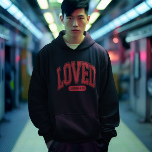 Moletom AMADO PELA Escritura de Namorados CRISTO, preto