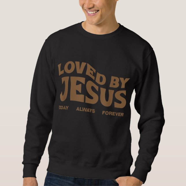 Moletom Amado por Jesus - Roupa De Rua Cristã (Frente)