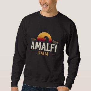 Moletom Amalfi Itália Costa Amalfi Itália Retro Wave Amalf