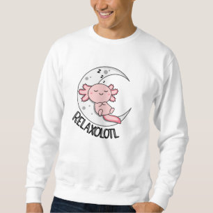 Moletom Amantes De Axolotl Relaxolotl, Animais Cujos Relax
