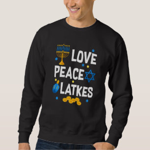 Moletom Ame Paz Latkes Hanukkah Chanukah Judaico