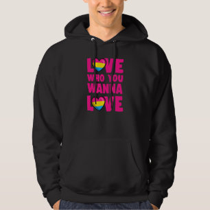 Moletom Ame Quem Você Quer Amar Um Orgulho Pansexual De Te