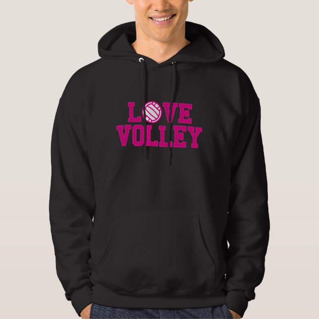 Moletom Ame sua camisola encapuçado do voleibol (Frente)