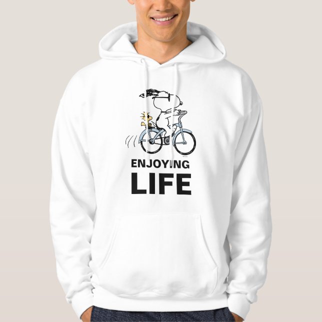 Moletom Amendoins | Bicicleta Snoopy & Woodstock (Frente)