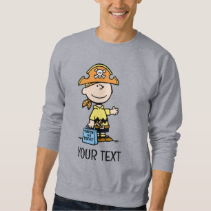 Moletom Amendoins Charlie Brown Pirata Halloween