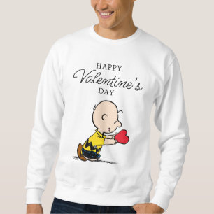 Moletom Amendoins   Dia de os namorados Charlie Brown Red 