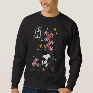 Moletom Amendoins Esnoopia e Primavera cor-de-rosa