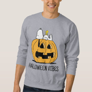 Moletom Amendoins Esnoopia e Woodstock Jack-O-Lanterna