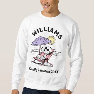 Moletom Amendoins Férias Familiares de Snoopy Beach