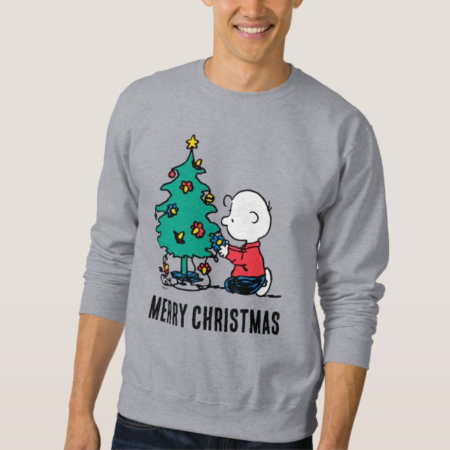 Moletom Amendoins | Luzes de Natal Charlie Brown (Frente)