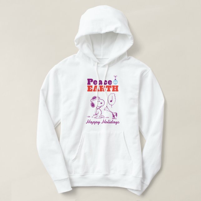 Moletom Amendoins | Paz na Terra Snoopy & Woodstock (Frente do Design)