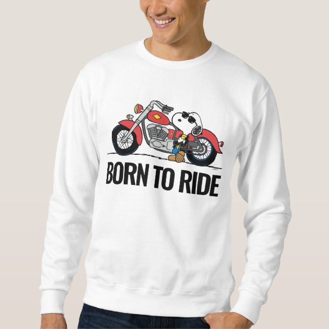 Moletom Amendoins | Snoopy & Sua Motocicleta (Frente)