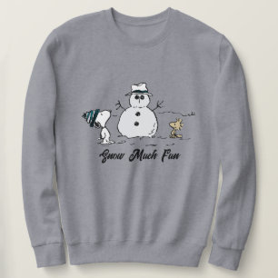 Moletom Amendoins Snoopy & Woodstock Construir Um Neve