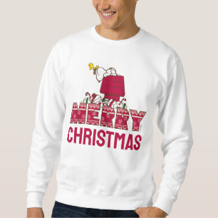 Moletom Amendoins   Snoopy & Woodstock Feliz Ugly Sweater
