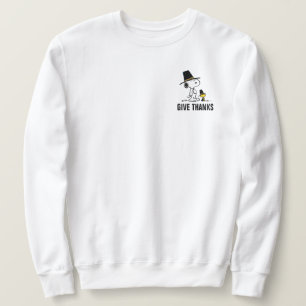 Moletom Amendoins   Snoopy & Woodstock Pilgrim
