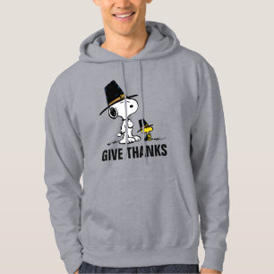 Moletom Amendoins   Snoopy & Woodstock Pilgrim