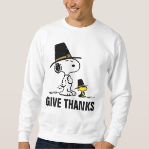 Moletom Amendoins Snoopy & Woodstock Pilgrim