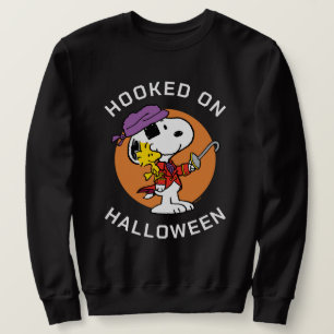 Moletom Amendoins   Snoopy & Woodstock viciado no Hallowee