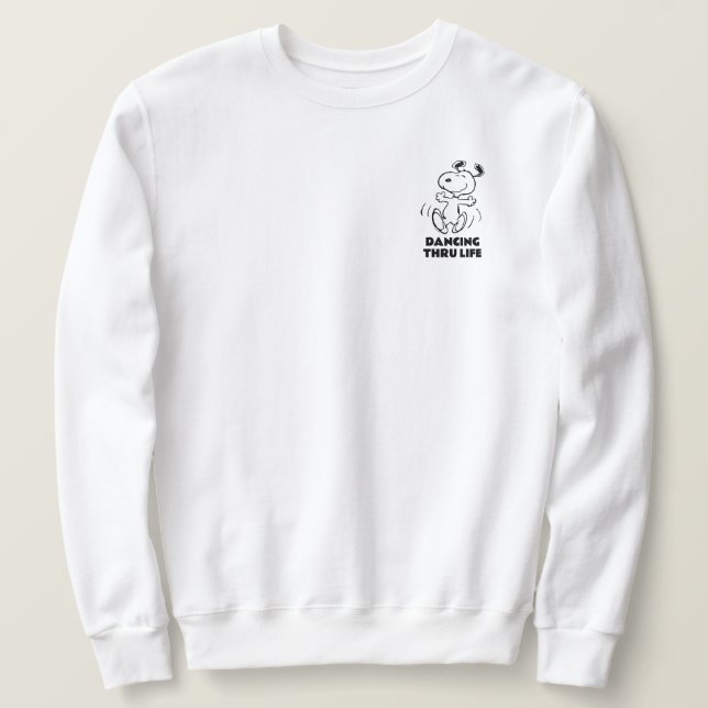 Moletom Amendoins | Uma dança feliz snoopy (Frente do Design)