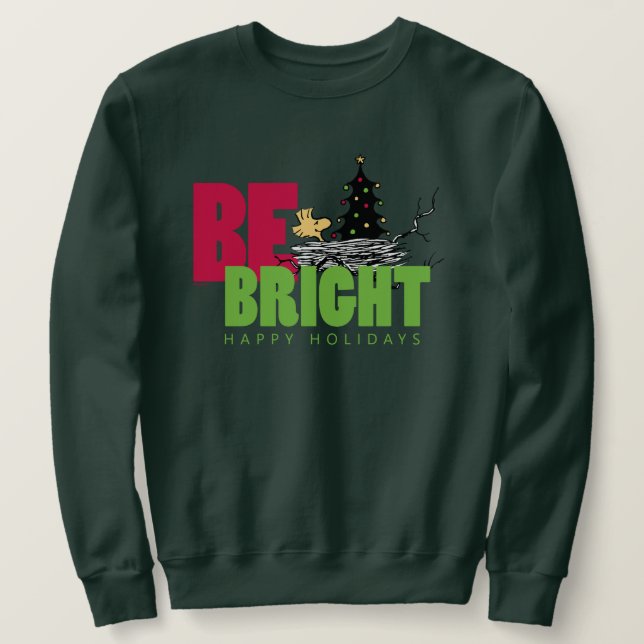 Moletom Amendoins | Woodstock Christmas Be Bright (Frente do Design)