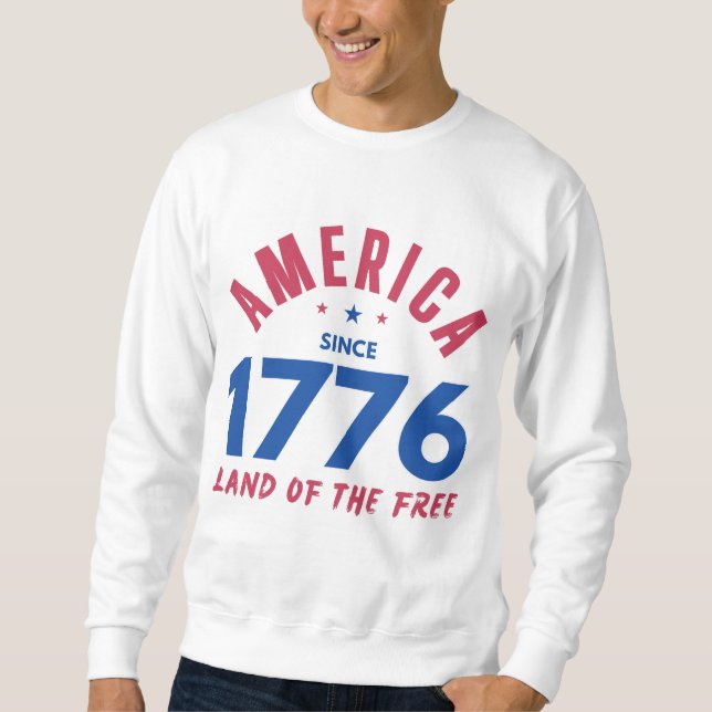 MOLETOM AMÉRICA DESDE 1776 TERRA DA LIBERDADE  (Frente)