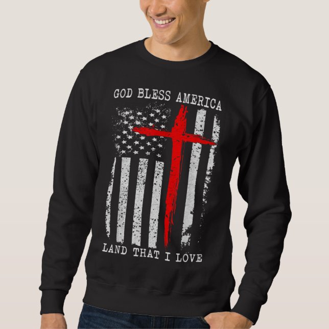 Moletom América Deus abençoe Cristã Americana (Frente)