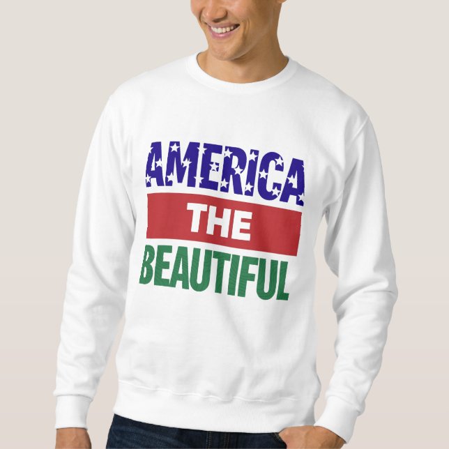 Moletom America The Beautiful Topographical Map (Frente)