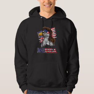 Moletom American Bald Eagle Mullet 4 De Julho Funny Usa P