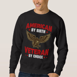 Moletom American By Birth Veteran By Choice