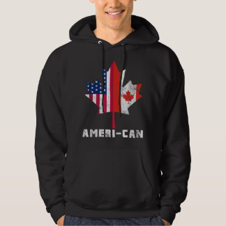 Moletom American Canada Flag America Canada Patriotic Te