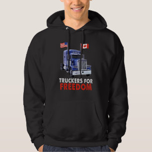 Moletom American Canada Flag Freedom Convoy 2022 TRUCKER D