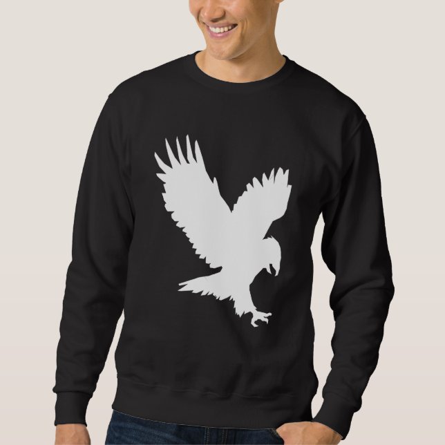 Moletom American Eagle White Voando Usa Eagle (Frente)