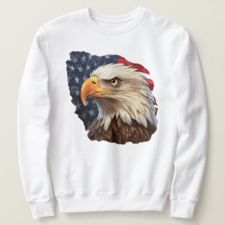 Moletom American Flag Bald Eagle