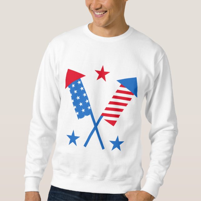 Moletom American Flag Fireworks (Frente)