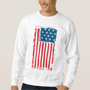 Moletom American Flag Grunge Vintage Tshirt
