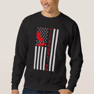 Moletom American Flag Kite Patriótico Kitesurfer Usa Kites